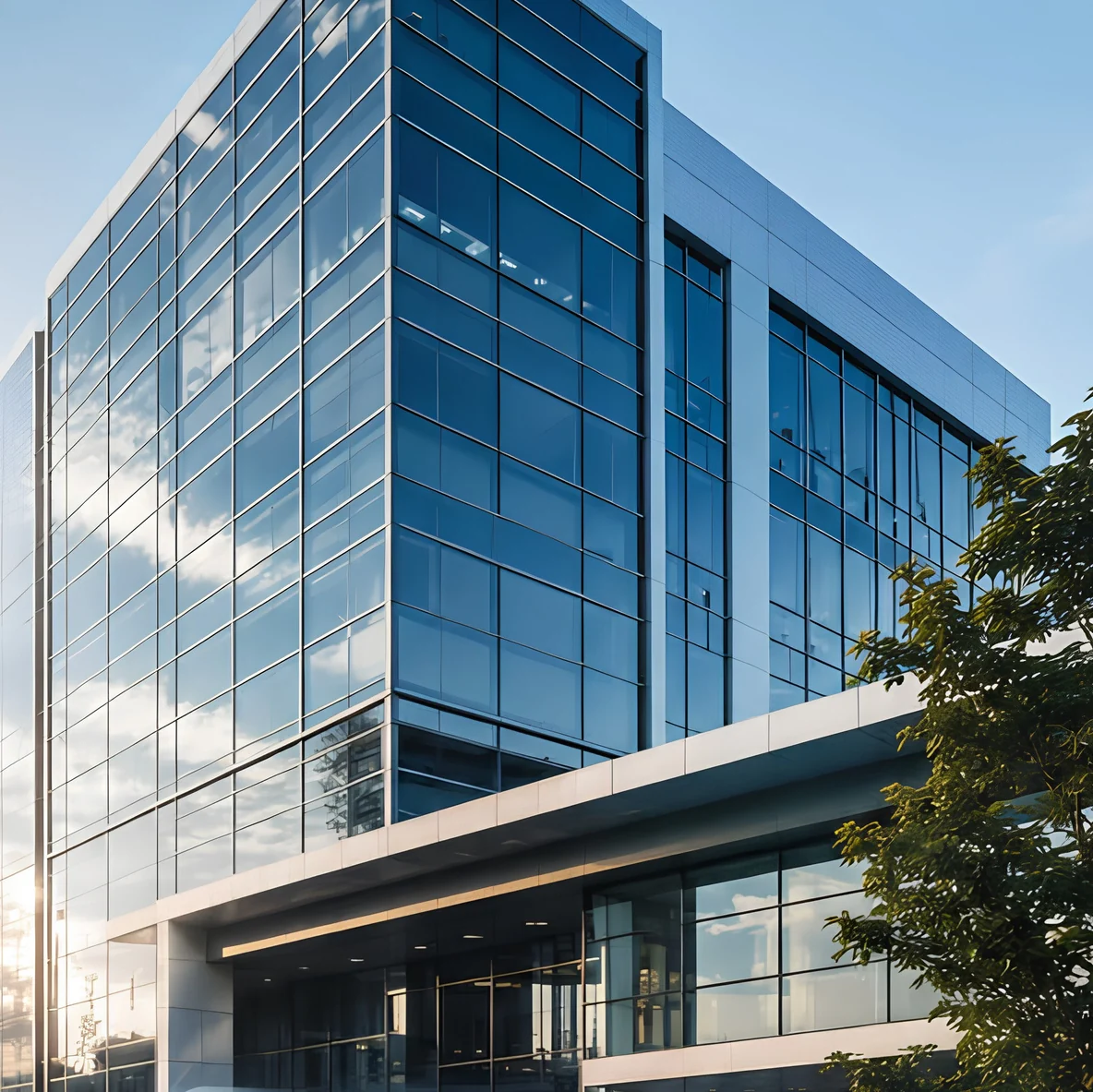 Gedung Fasilitas Komersial Modern BMI